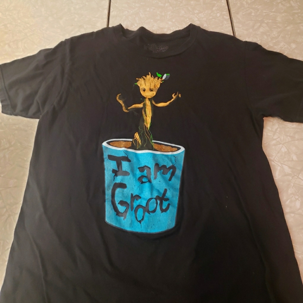 I am groot size medium shirt